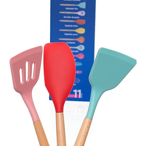 Set Utensilios 11 Pzas Silicon Trendy Mad Vasconia