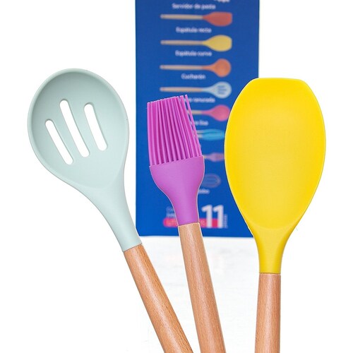 Set Utensilios 11 Pzas Silicon Trendy Mad Vasconia