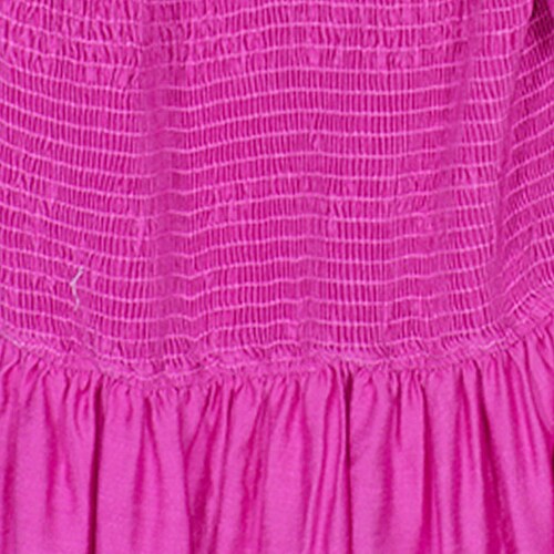 Vestido Largo con Olanes y Smock para Mujer Philosophy Jr Collec