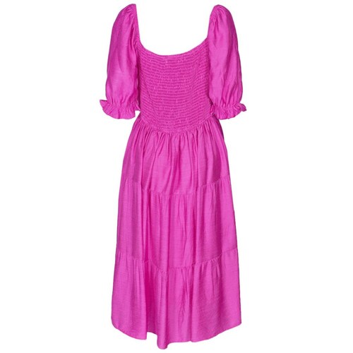 Vestido Largo con Olanes y Smock para Mujer Philosophy Jr Collec
