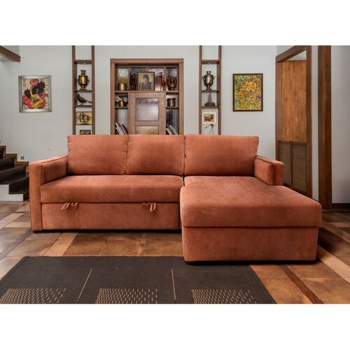 Sofá Cama 2 Piezas Walnut Muebles Liz