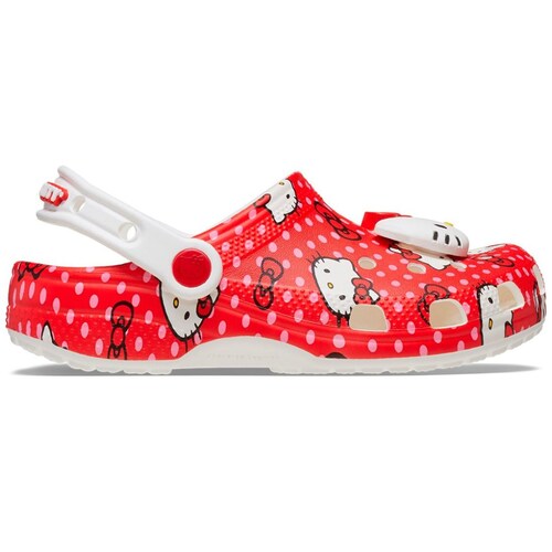 Crocs Hello Kitty Classic 18-23 Rojo para Niña
