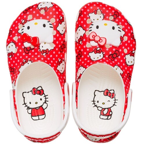 Crocs Hello Kitty Classic 18-23 Rojo para Niña