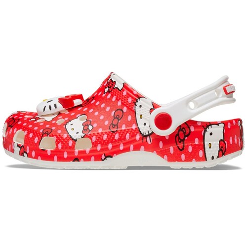 Crocs Hello Kitty Classic 18-23 Rojo para Niña