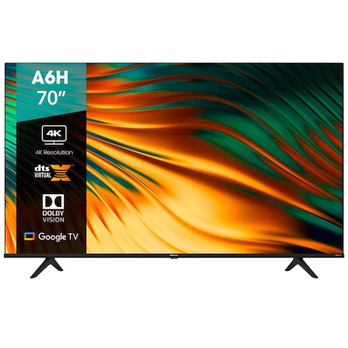 Pantalla Hisense 70 Pulgadas Google Tv 4K 70A6H