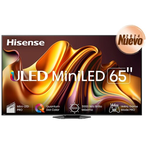 Pantalla Mini Led Hisense 65 Pulgadas Google Tv 65U8N + Barra de Sonido + Maleta