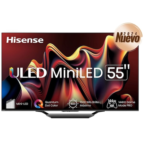 Pantalla Mini Led Hisense 55 Pulgadas Google Tv 55U7N
