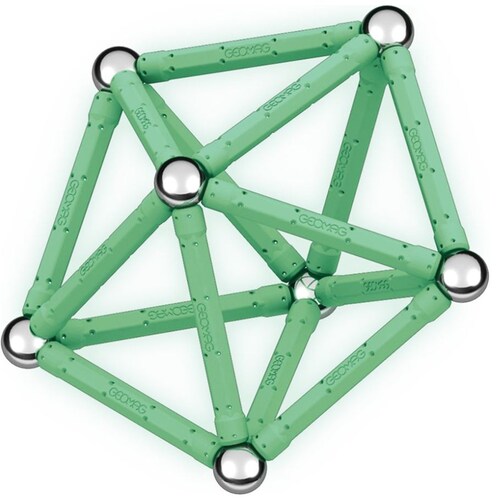 Set Juego Glow Construcción Magnética 60 Piezas Geomag