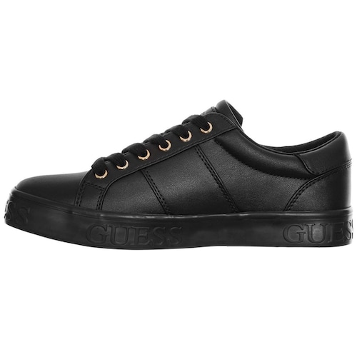 Tenis Negro con Logo Triangular para Mujer Guess
