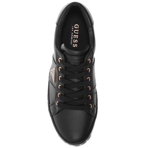 Tenis Negro con Logo Triangular para Mujer Guess