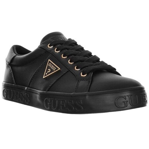 Tenis Negro con Logo Triangular para Mujer Guess