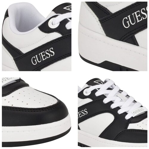 Tenis Blanco y Negro Franja para Mujer Guess