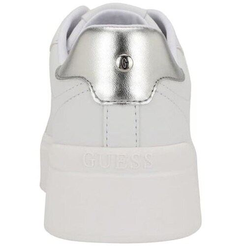 Tenis Aplicación Logo y Detalles Plateados para Mujer Guess