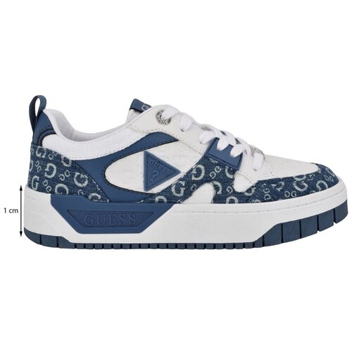 Tenis con Plataforma y Monogram Azul para Mujer Guess