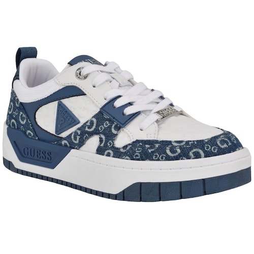 Tenis con Plataforma y Monogram Azul para Mujer Guess