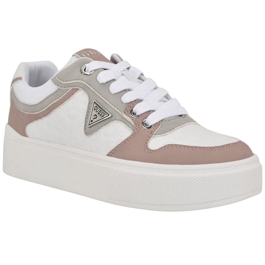 Tenis Blancos Tenis De Mujer Marca Guess Tenis Blancos Con Rosa