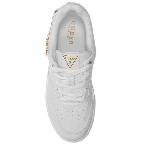 Tenis Blancos con Cadena Abalorios para Mujer Guess