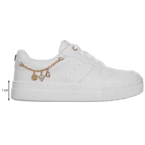 Tenis Blancos con Cadena Abalorios para Mujer Guess