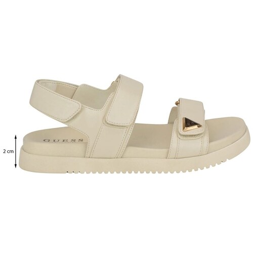 Sandalia Logo Dorado para Mujer Guess