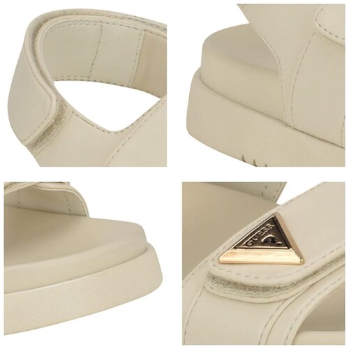 Sandalia Logo Dorado para Mujer Guess