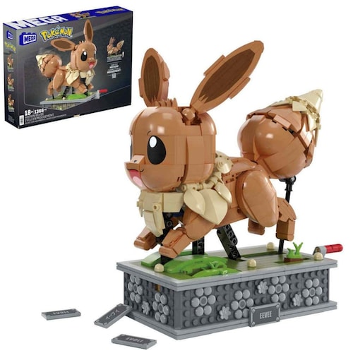 Mega Pokémon Juguete de Construcción Eevee con Movimiento Mattel