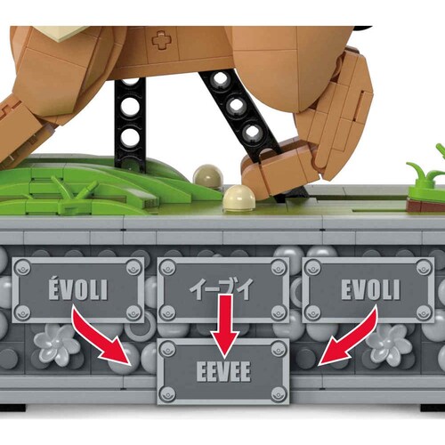 Mega Pokémon Juguete de Construcción Eevee con Movimiento Mattel