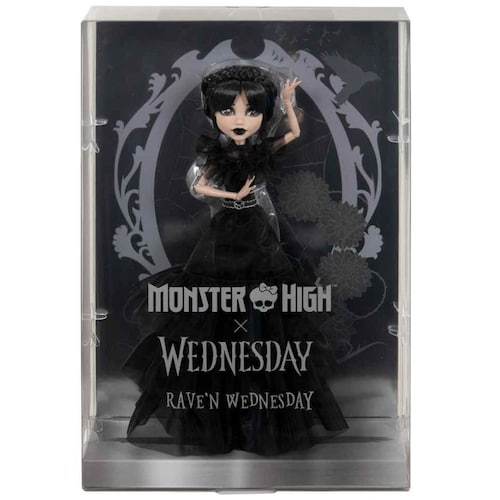 Monster High Muñeca Colección Wednesday Raven Dress