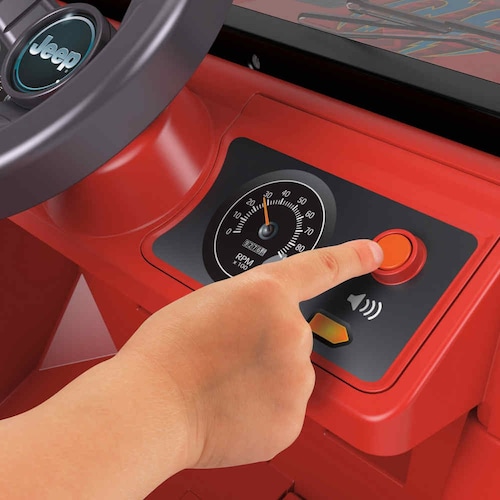 Fisher-Price Power Wheels Montable Jeep® Wrangler 6V Rojo Mattel
