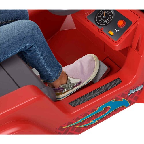 Fisher-Price Power Wheels Montable Jeep® Wrangler 6V Rojo Mattel
