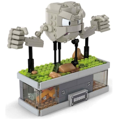 Minifigura Geodude Movimiento Juguete Armable Mega Mattel