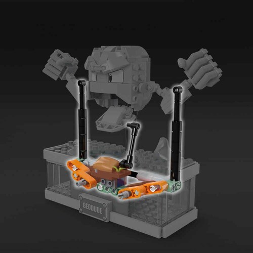 Minifigura Geodude Movimiento Juguete Armable Mega Mattel