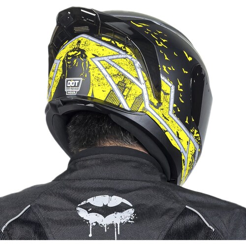Casco Abatible para Motociclista Dc Zero Batman