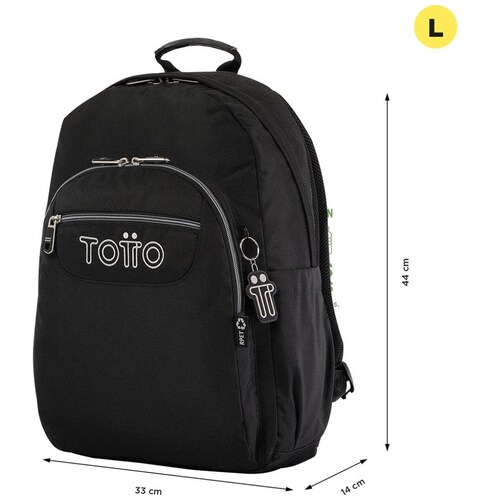 Mochila Acuarela Ecole Negro Totto