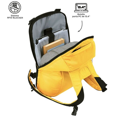 Mochila Búnker Pack 4.0 Amarillo Totto
