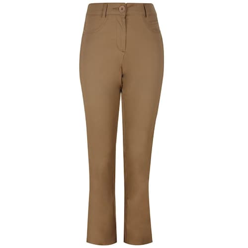 Pantalón Liso Recto con Presillas para Mujer Basel