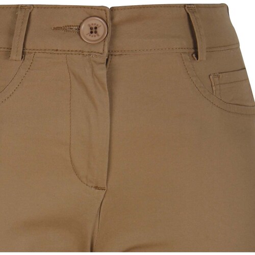 Pantalón Liso Recto con Presillas para Mujer Basel