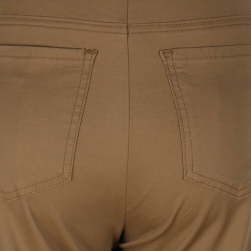 Pantalón Liso Recto con Presillas para Mujer Basel