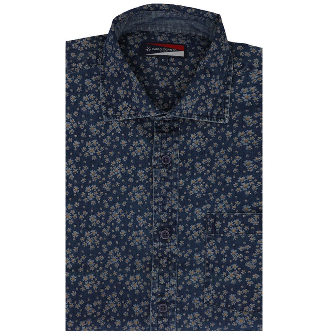 Camisa Diseño de Flores para Hombre Carlo Corinto
