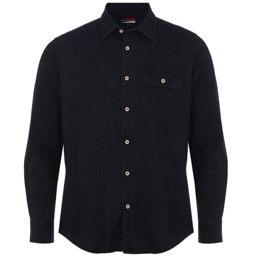 Camisa de Cuello Recto para Hombre Carlo Corinto