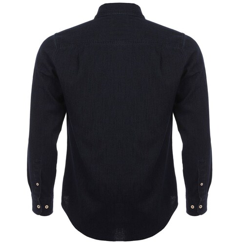 Camisa de Cuello Recto para Hombre Carlo Corinto
