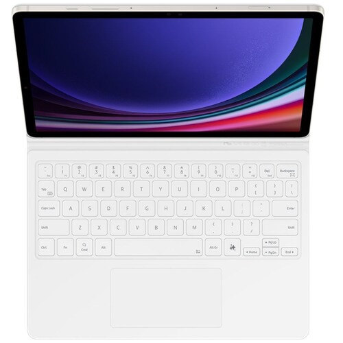Funda Samsung Galaxy Tab S9 Book Cover Keyboard Blanco