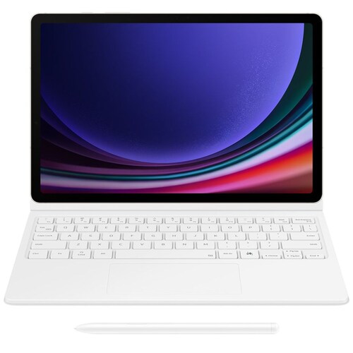 Funda Samsung Galaxy Tab S9 Book Cover Keyboard Blanco