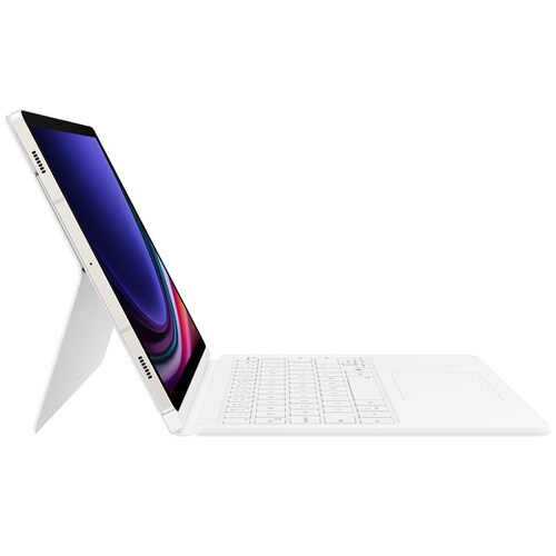 Funda Samsung Galaxy Tab S9 Book Cover Keyboard Blanco