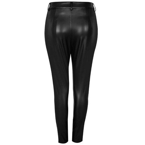 Pantalón Skinny Vinipiel Bolsas Parche para Mujer Elle