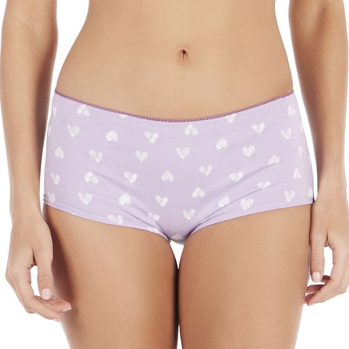 3P Bóxer Algodón Stretch para Mujer Tops & Bottoms