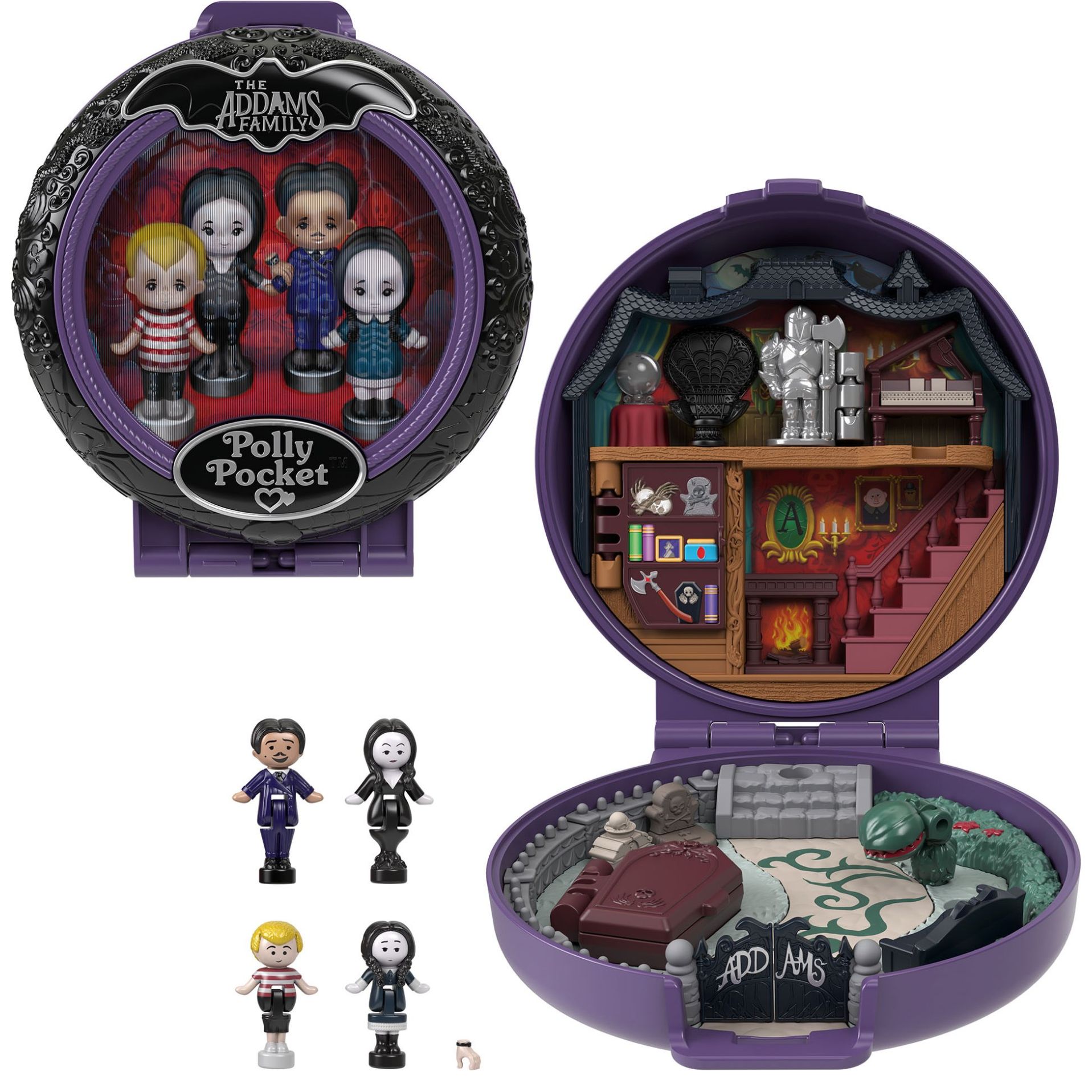 Polly Pocket Set Addams Family Collector Compact