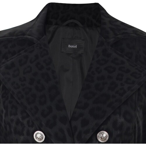 Abrigo Animal Print  con Cinturón para Mujer Basel