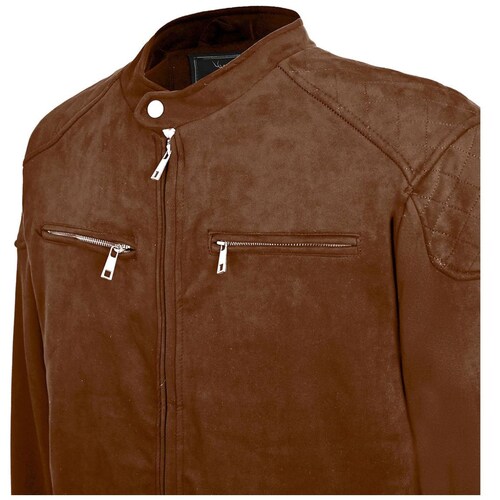 Chamarra Bomber Gamuza para Hombre Plus Giovanni Gali