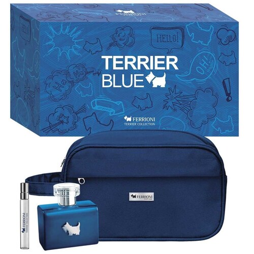 Eau de Toilette Estuche Ferrioni Frr Blue 100 Ml + Perfumero 10 Ml + Neceser para Hombre