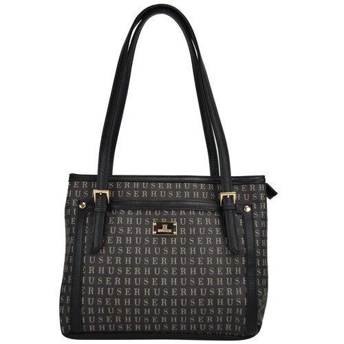 Bolso Tote Huser Negro para Mujer